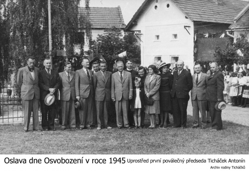 Oslava dne Osvobození v roce 1945