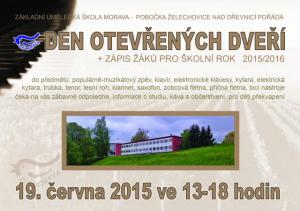 Základní umělecká škola MORAVA zve na DEN OTEVŘENÝCH DVEŘÍ