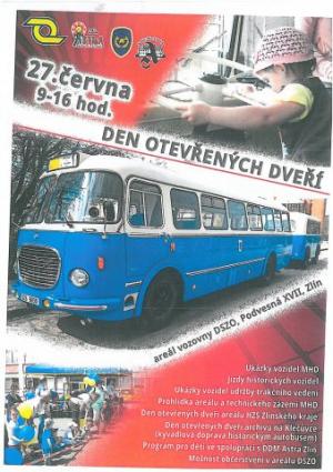 Dopravní společnost Zlín - Otrokovice pořádá Den otevřených dveří