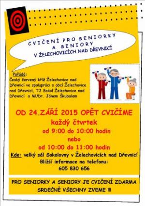 Cvičení pro seniory na Sokolovně